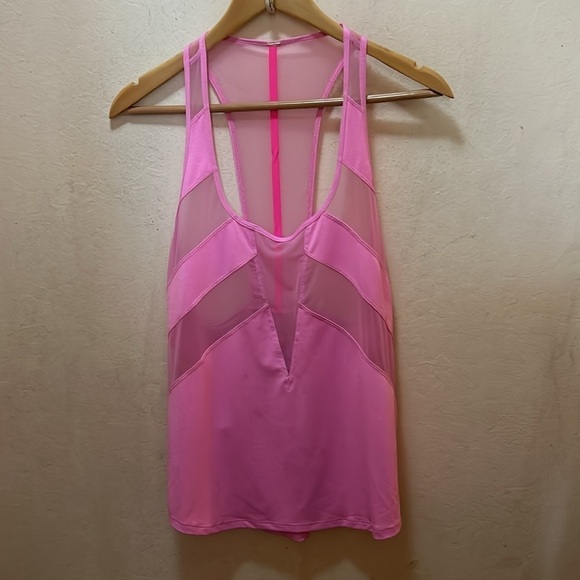 lululemon athletica Tops - Lululemon If You're Lucky Tank Vintage Pink/Raspberry Glo Light Size 4